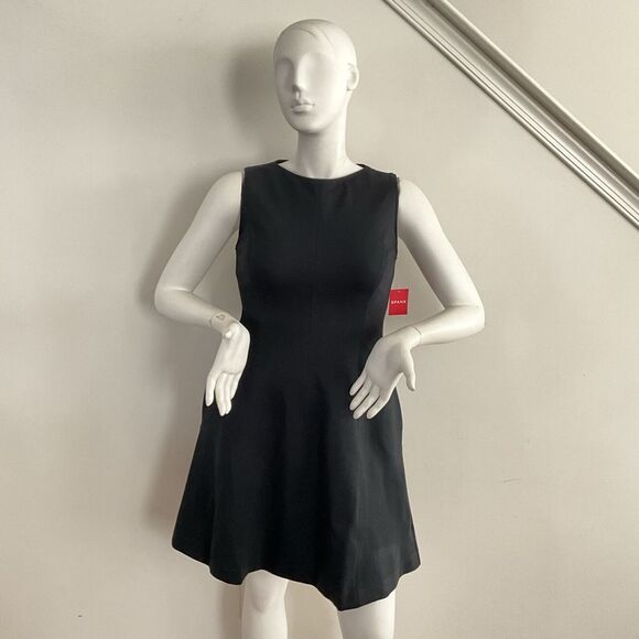 SPANX The Perfect Fit & Flare Sleeveless Black Dress L - Picture 11 of 13